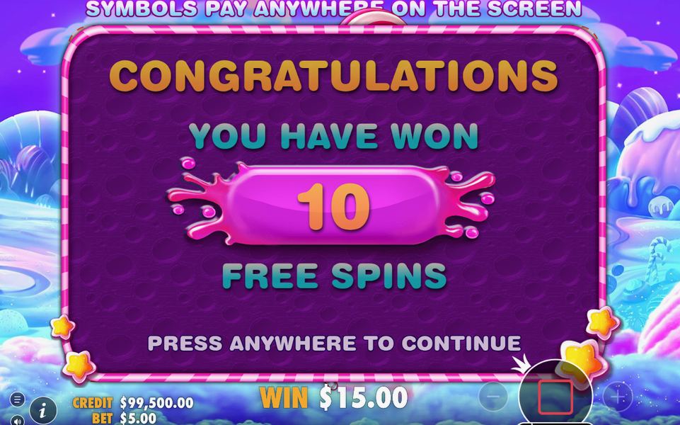 Free spins med Multiplier-symboler på spelplanen